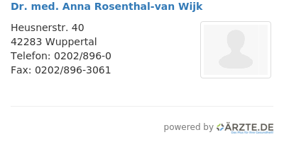 Dr med anna rosenthal van wijk 561008