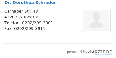 Dr dorothea schrader