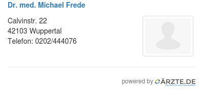 Dr med michael frede