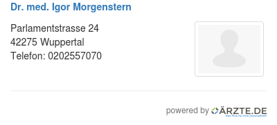 Dr med igor morgenstern