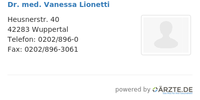 Dr med vanessa lionetti