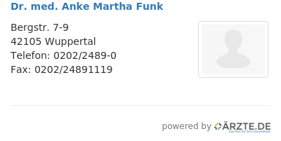 Dr med anke martha funk