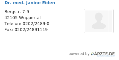 Dr med janine eiden