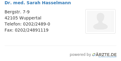 Dr med sarah hasselmann