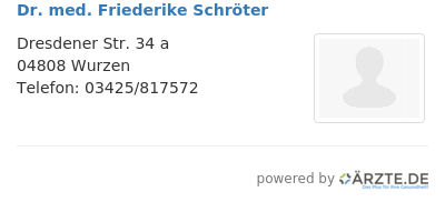 Dr med friederike schroeter