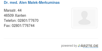 Dr med alen malek merkuminas