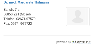 Dr med margarete thilmann