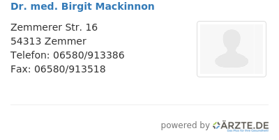 Dr med birgit mackinnon 651112