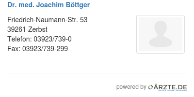 Dr med joachim boettger 550588