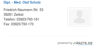 Dipl med olaf scholz