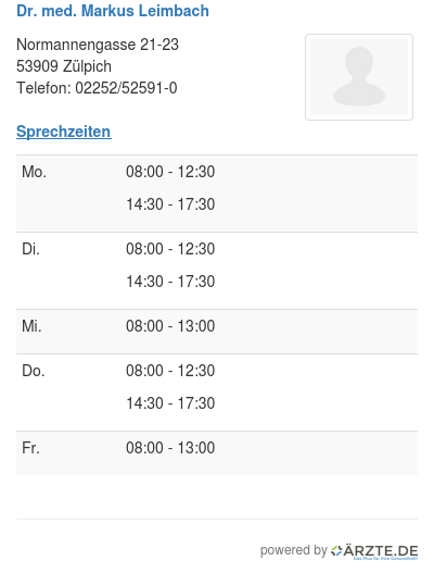 Dr med markus leimbach