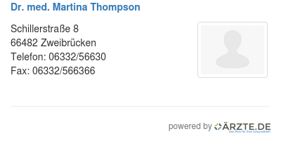 Dr med martina thompson