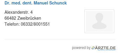 Dr med dent manuel schunck 588114