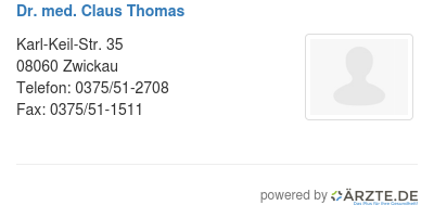 Dr med claus thomas